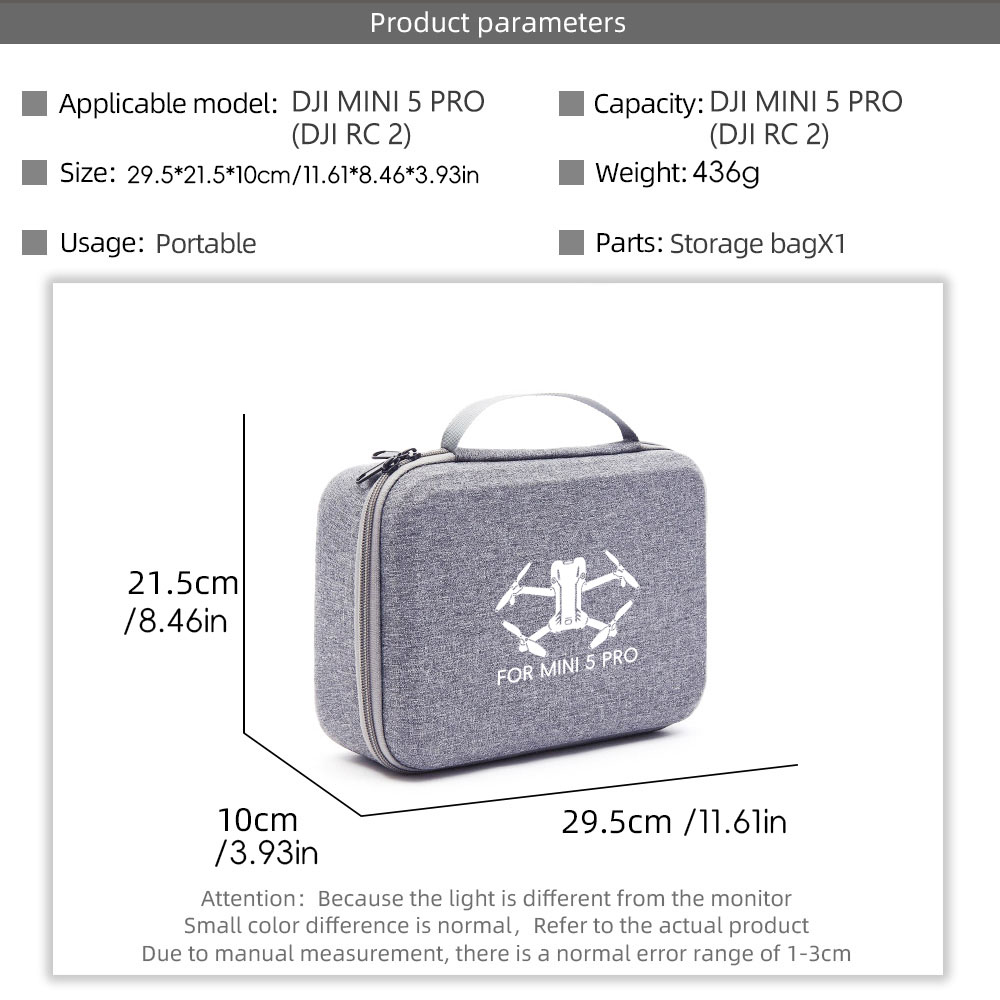 Storage Carry Case for DJI Min - đánh giá và giá Drone Controller Hood