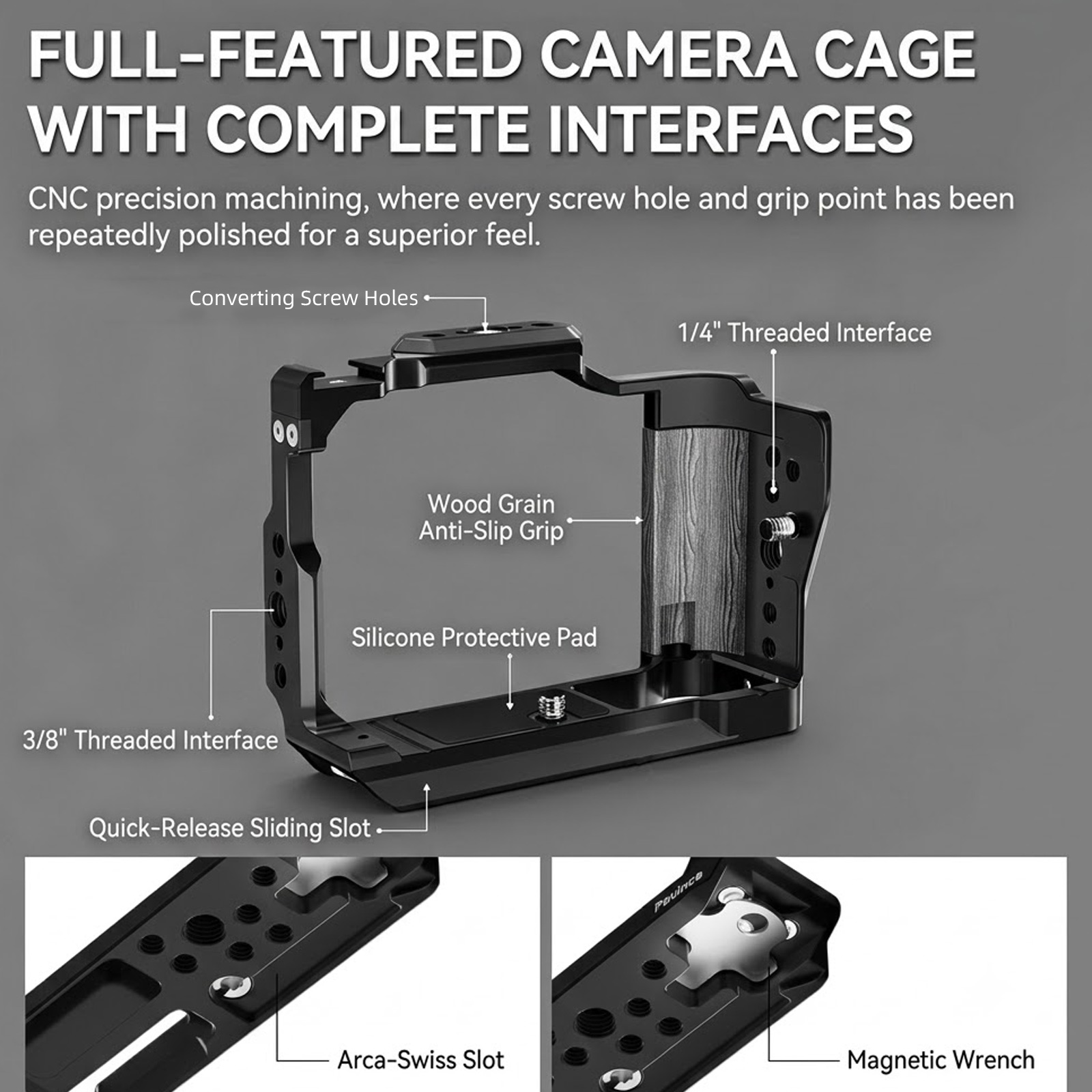 Aluminum Alloy Camera Cage for - đánh giá và giá Canon Camera Eos R50